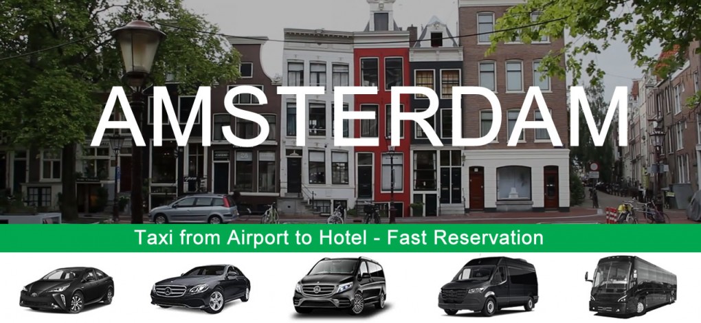 Taxi från Amsterdams flygplats till hotell i centrum