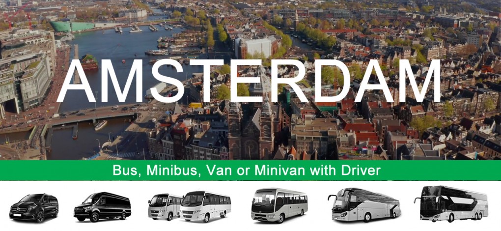 Ενοικίαση λεωφορείου Άμστερνταμ με οδηγό - Κράτηση μέσω Διαδικτύου