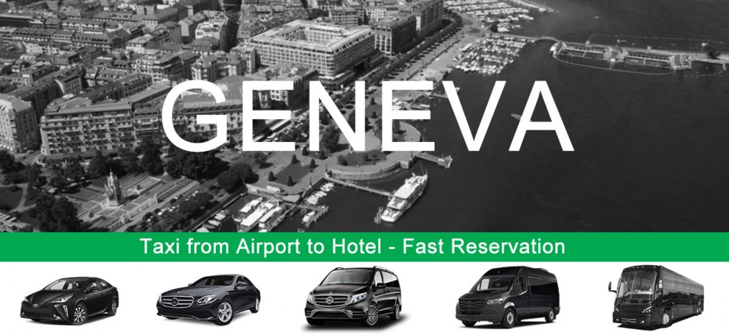 Taxi vom Flughafen Genf zum Hotel im Stadtzentrum