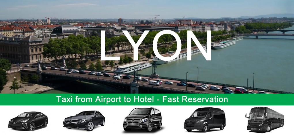 Taxi fra Lyon flyplass til hotell i sentrum