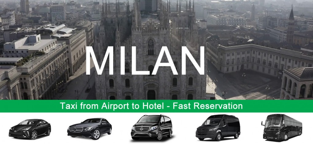 Taxa fra Milano lufthavn til hotel i byens centrum