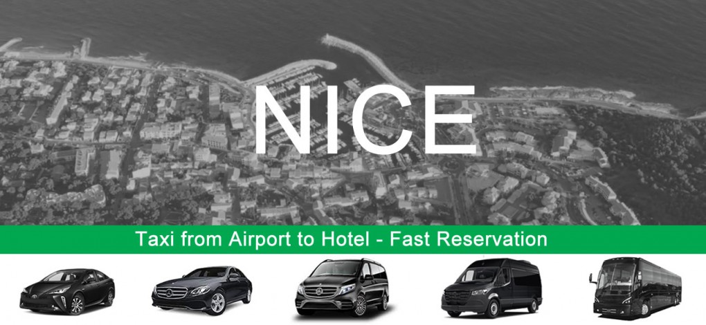 Táxi do Aeroporto de Nice para o hotel no centro da cidade