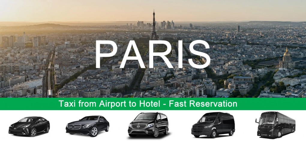 Taxi de l'aéroport de Paris à l'hôtel en centre-ville