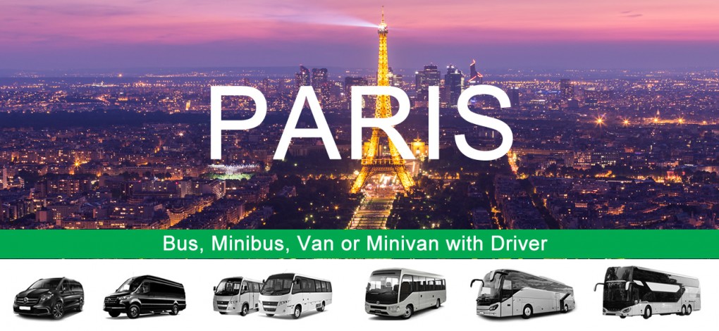 Paryžiaus autobusų nuoma su vairuotoju – Užsakymas internetu