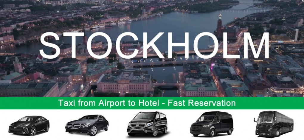 سيارة أجرة من مطار ستوكهولم إلى فندق في وسط المدينة