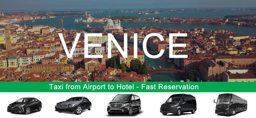 Taxi vom Flughafen Venedig zum Hotel im Stadtzentrum