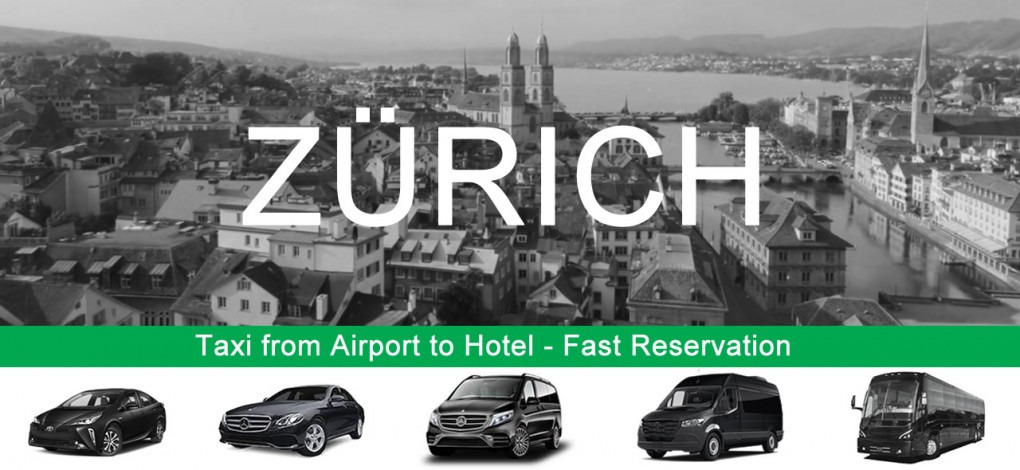 Taxi från Zürichs flygplats till hotell i centrum 